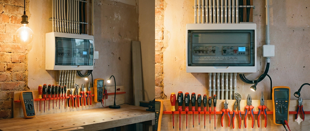 Professional electrician at work in Haverhill, Suffolk